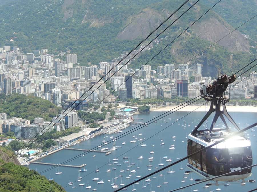 Corcovado and Sugarloaf Mountain Full-Day Tour - Sugarloaf Mountain cable car: the first big aerial wow