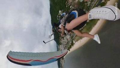 Niterói: Paragliding Experience with GoPro Photos and Video - Meeting Pepê at Parque da Cidade and getting set up fast