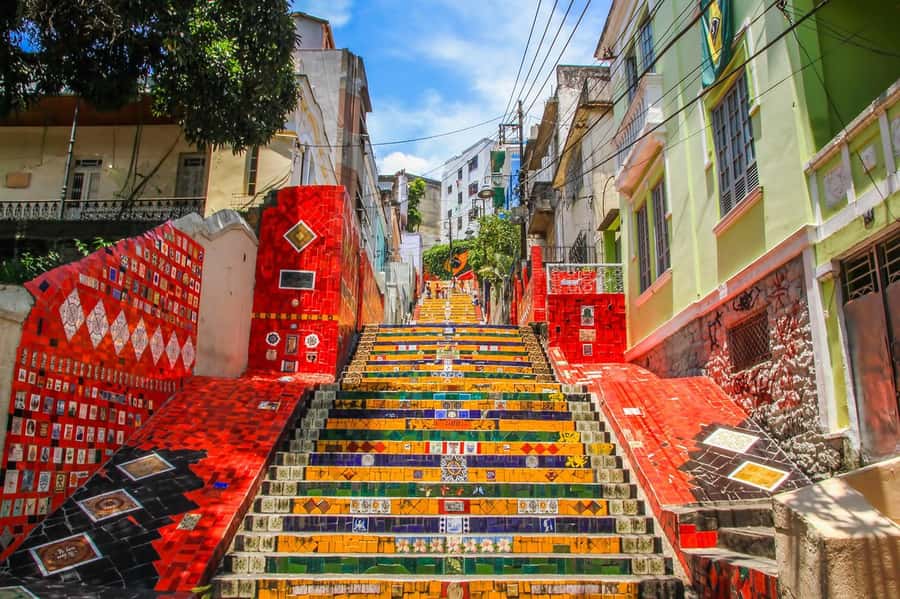Rio de Janeiro: City tour, food, night attractions and more! - Lapa arches and Escadaria Selarón: street-level Rio, with real personality