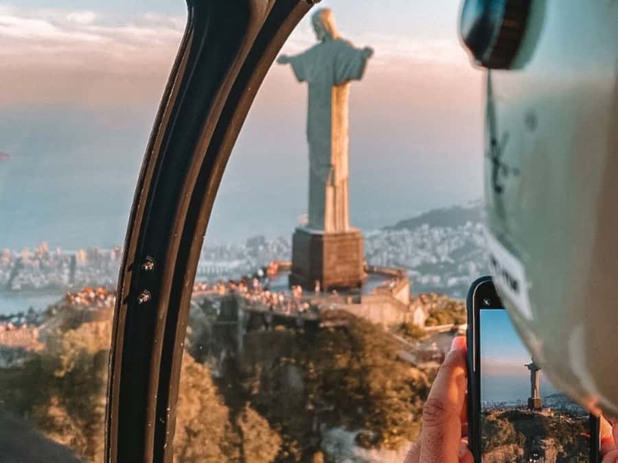 Rio De Janeiro Helicopter Flight Tour - The Christ the Redeemer Pass: Icon in a Whole New Scale