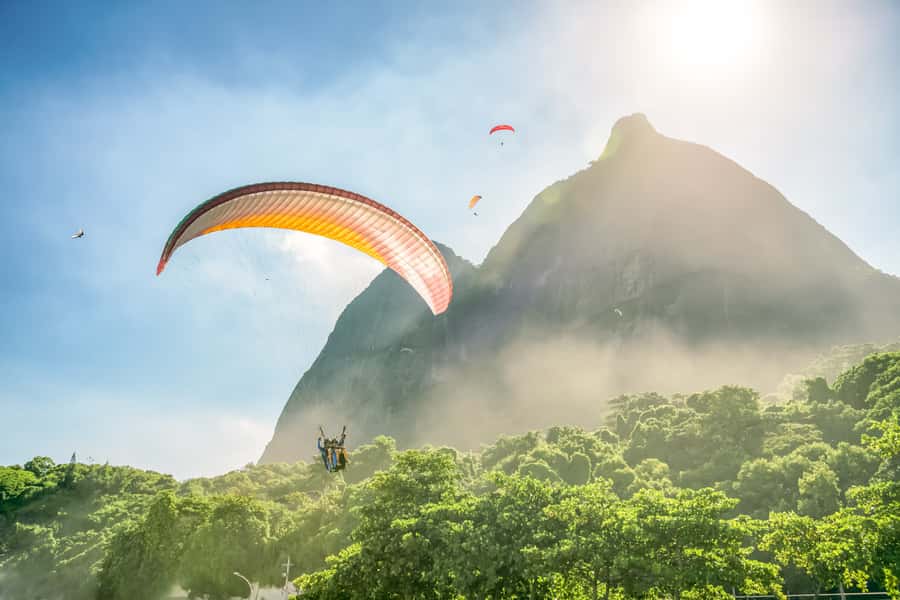 Rio de Janeiro: Paragliding Tandem Flight - The Take-Off Run: What It Feels Like When You Go Off the Edge