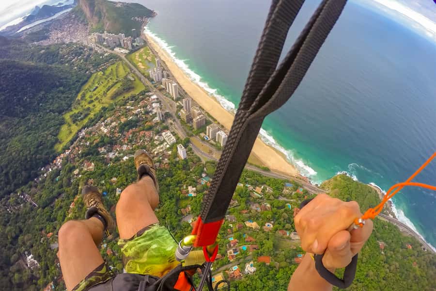 Rio de Janeiro: Paragliding Tandem Flight - Video Included vs. Extra Video You Might Want to Buy