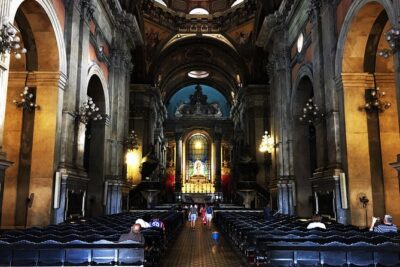 Rio's city walking tour: a glimpse of history and olympic legacy - São Bento Monastery: Benedictine art, gilt carvings, and the old-book library