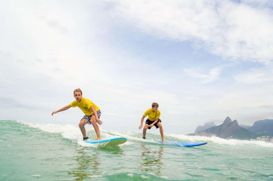 Surf lessons: in Arpoador in Ipanema. - Safety and your required comfort level in ocean waves